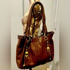 B. Makowsky Chocolate Brown Purse